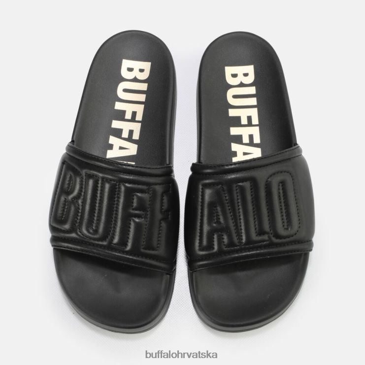 crno Buffalo lake poplun sandale s platformom veganske |slajdova TDD6T796